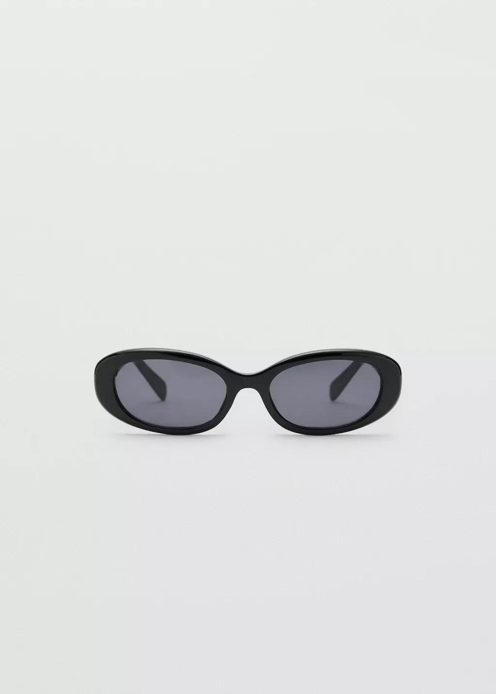 Black Oval-Frame Sunglasses, 0201_99, large image number 4