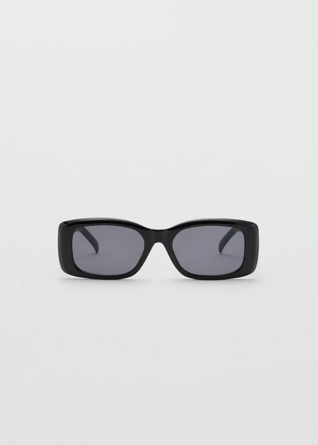 Black Rectangular-Frame Sunglasses, 0201_99, large image number 2