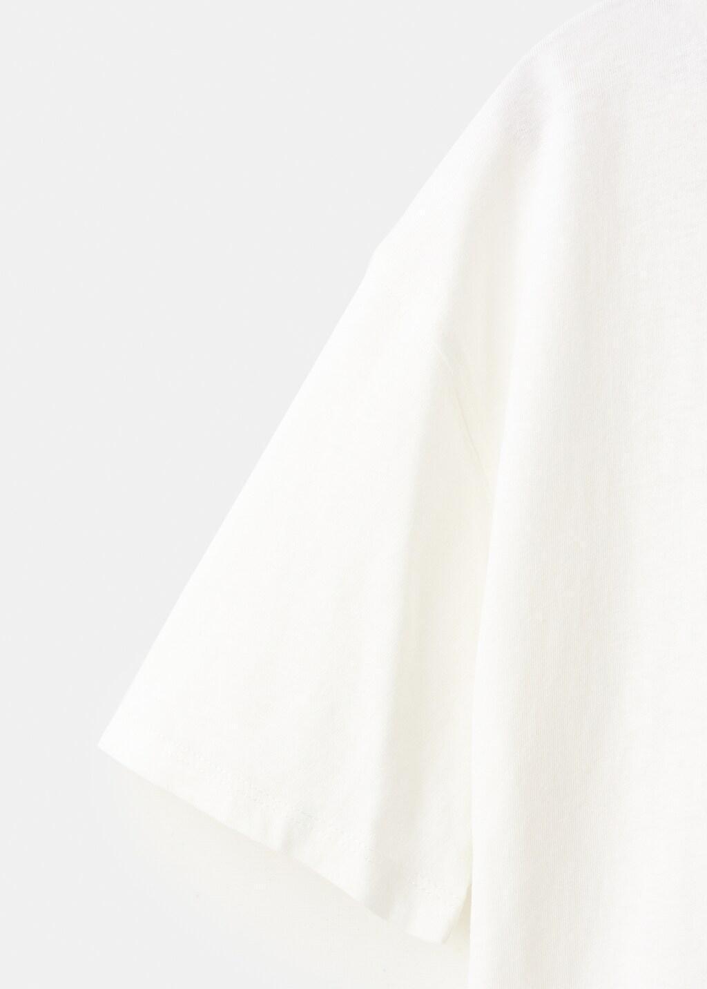 White Minecraft Cotton T-Shirt, Kids Boys, Natural White, large image number 2