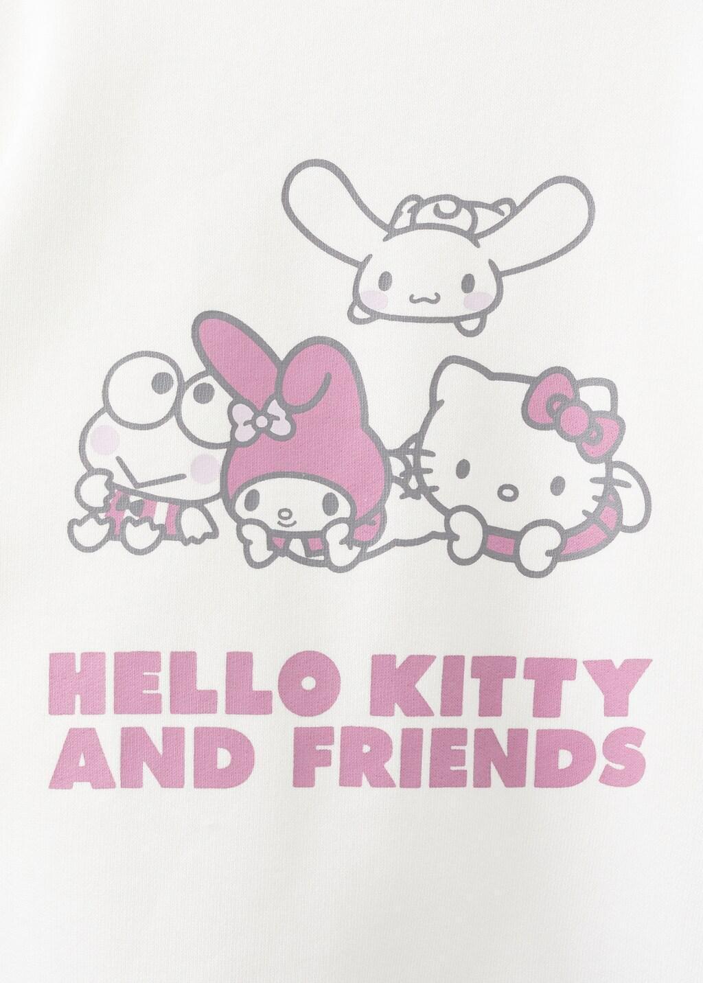 White Hello Kitty Sweatshirt, Kids Unisex, Natural White, medium