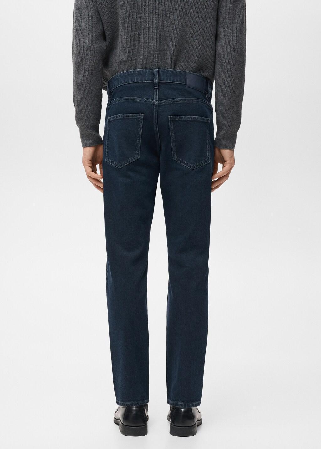 Blue Ben Cropped Tapered-Fit Jeans, Open Blue, large image number 2