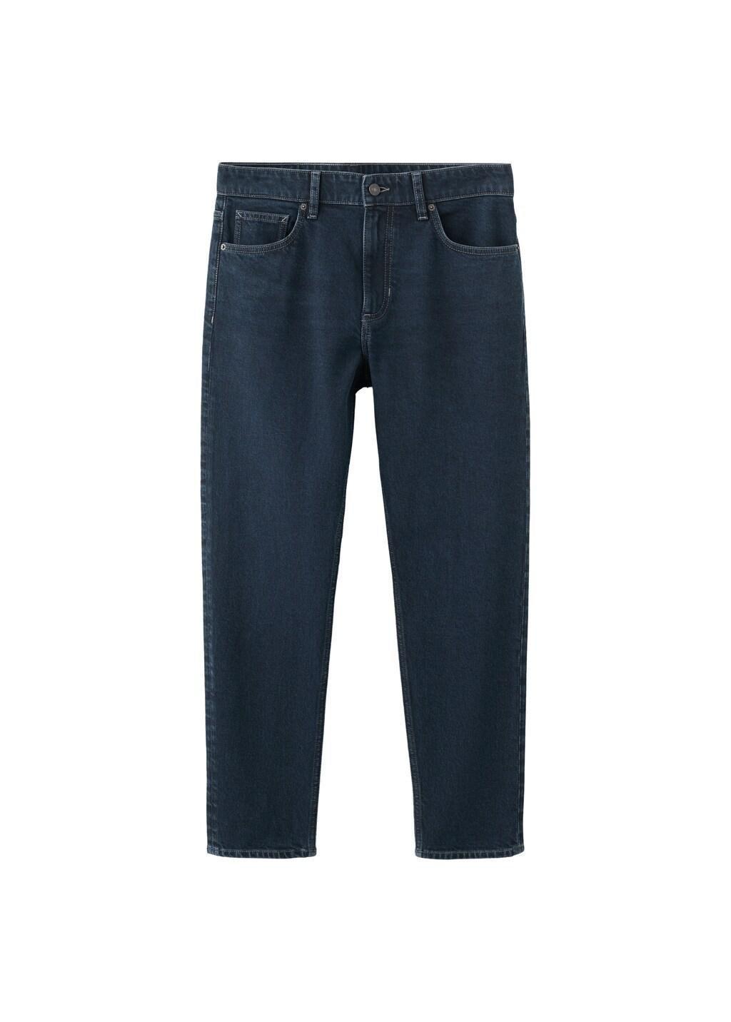 Blue Ben Cropped Tapered-Fit Jeans, Open Blue, large image number 7