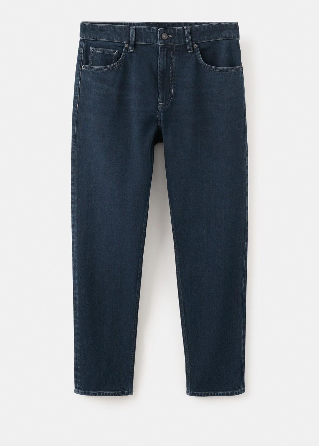 Blue Ben Cropped Tapered-Fit Jeans, Open Blue, large image number 8