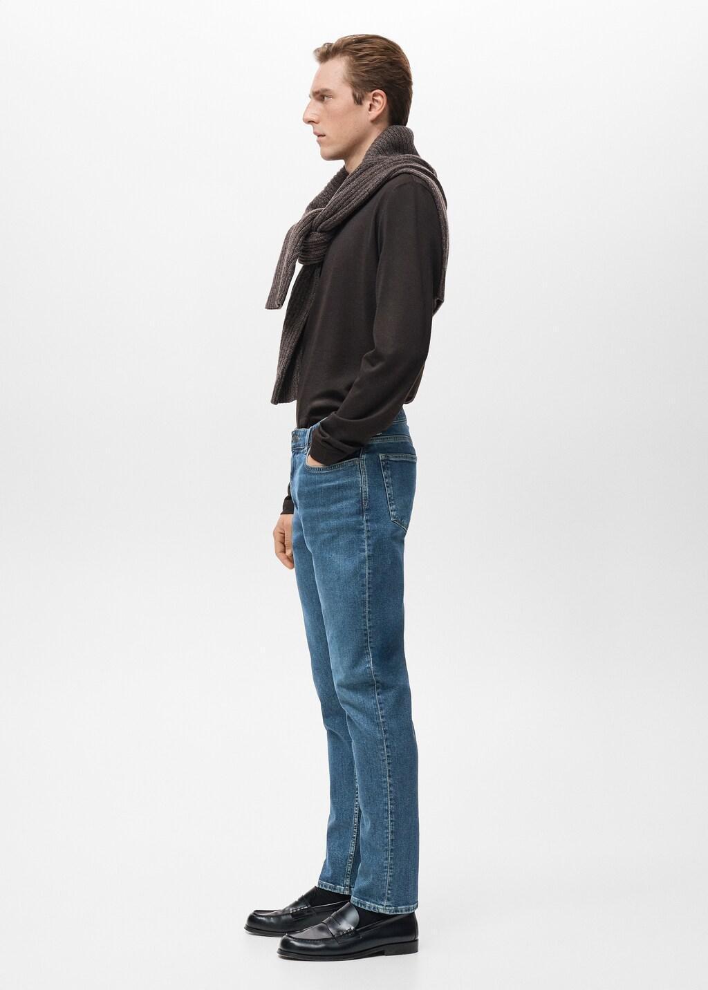 Blue Slim Fit Ultra Soft Touch Patrick Jeans, Open Blue, large image number 6