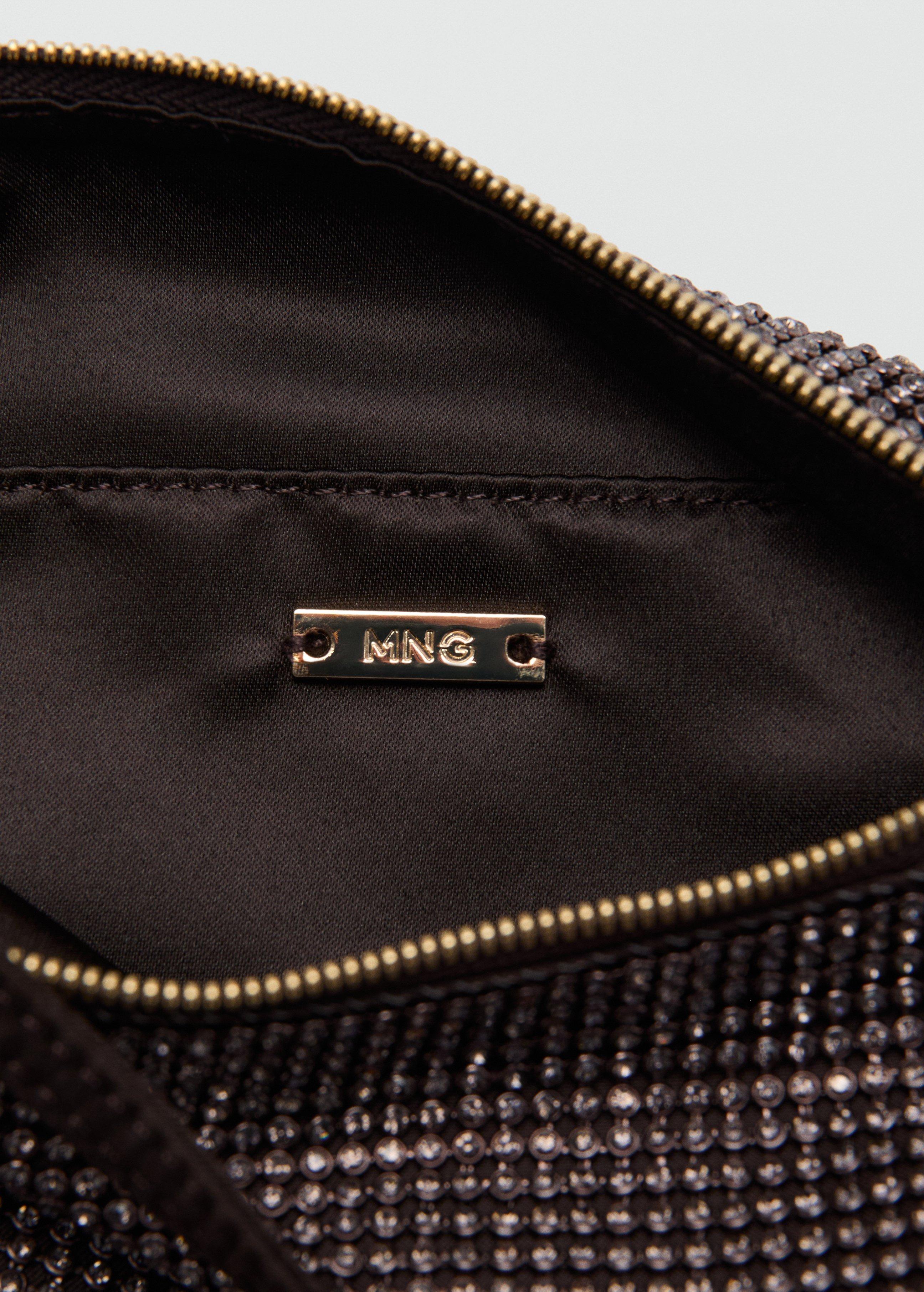 Brown Handbag With Rhinestones, 0201_32, large image number 4