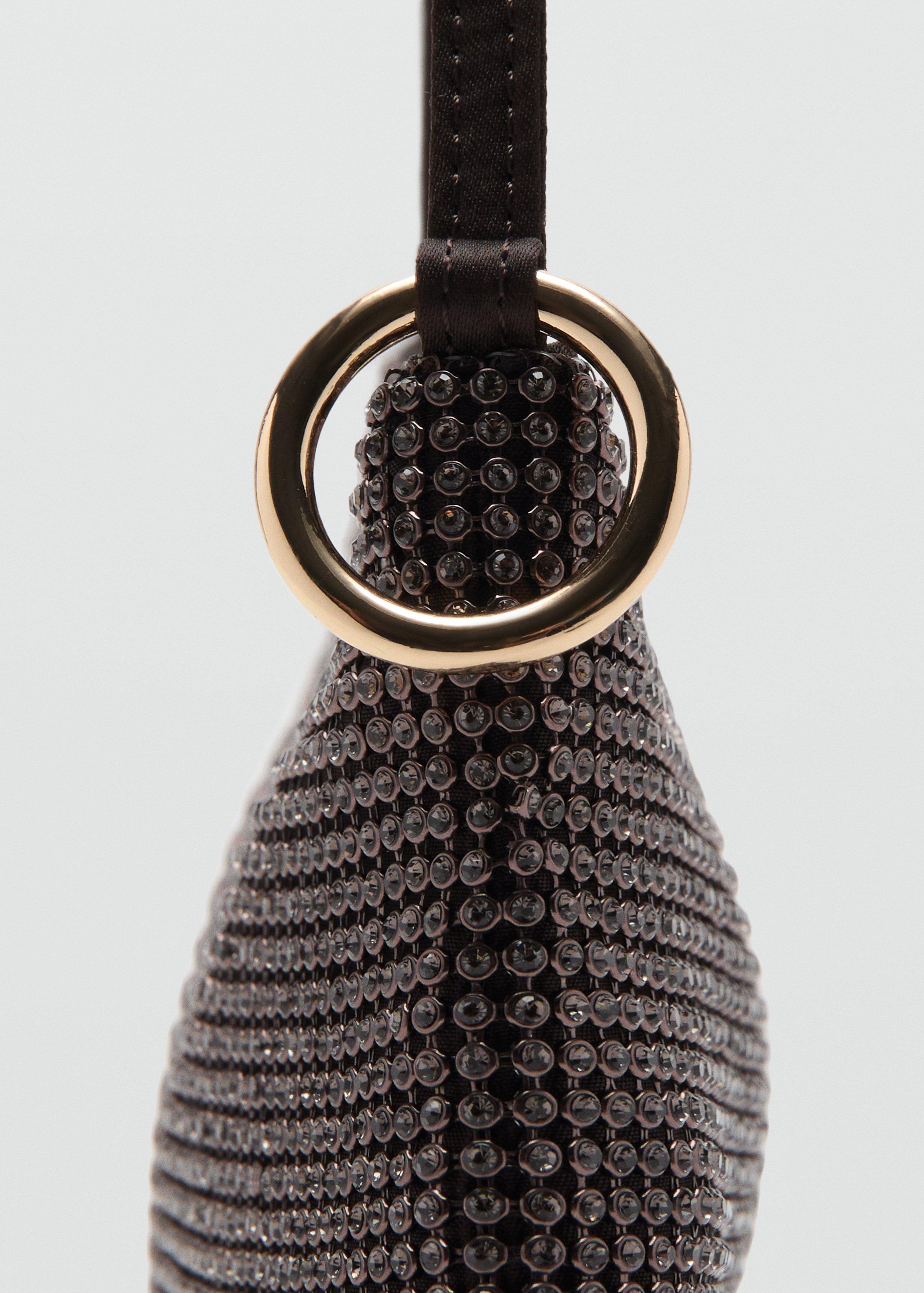 Brown Handbag With Rhinestones, 0201_32, large image number 6