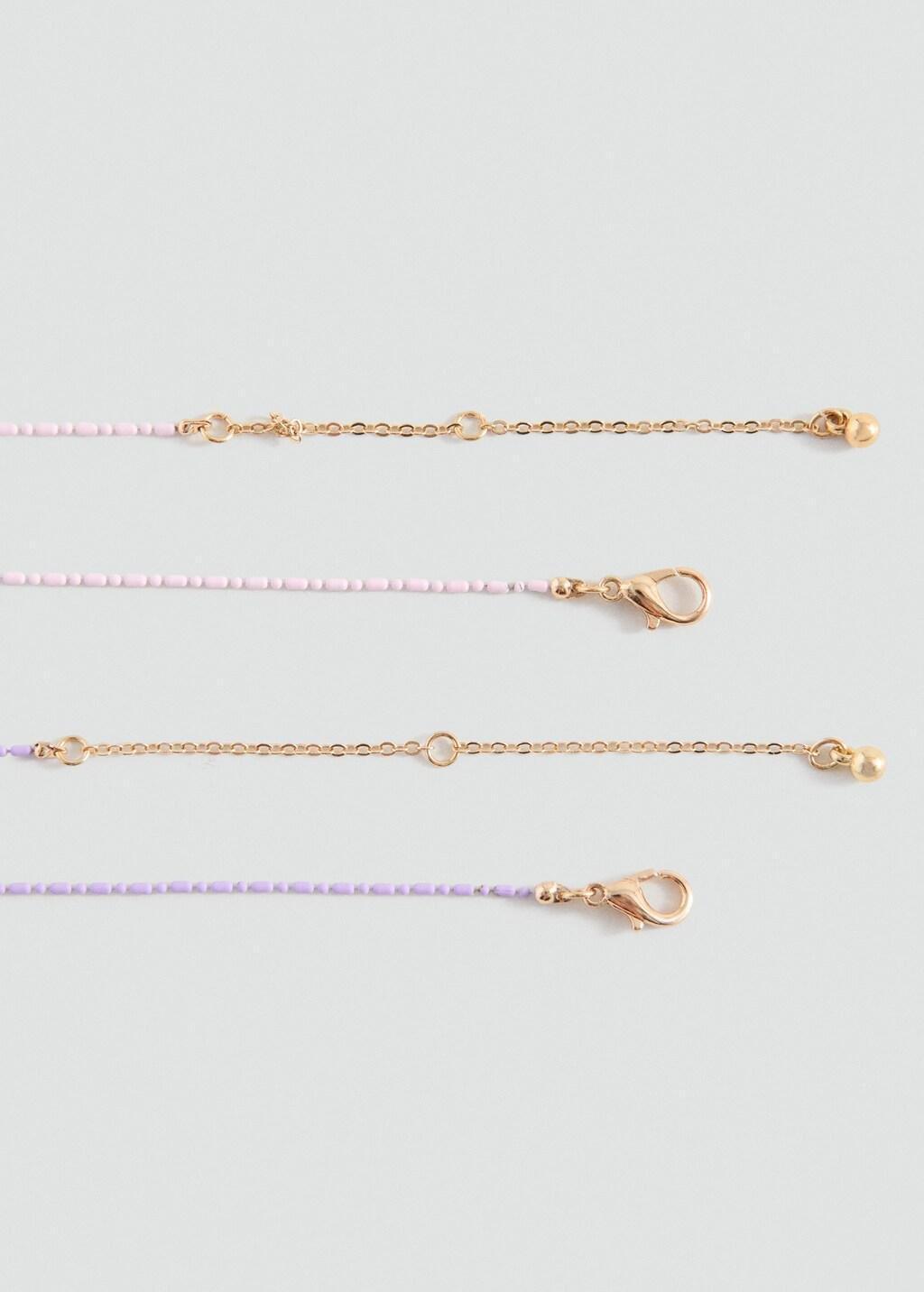 GOLD 2 pack of necklaces, Kids Girl, Gold, large image number 0