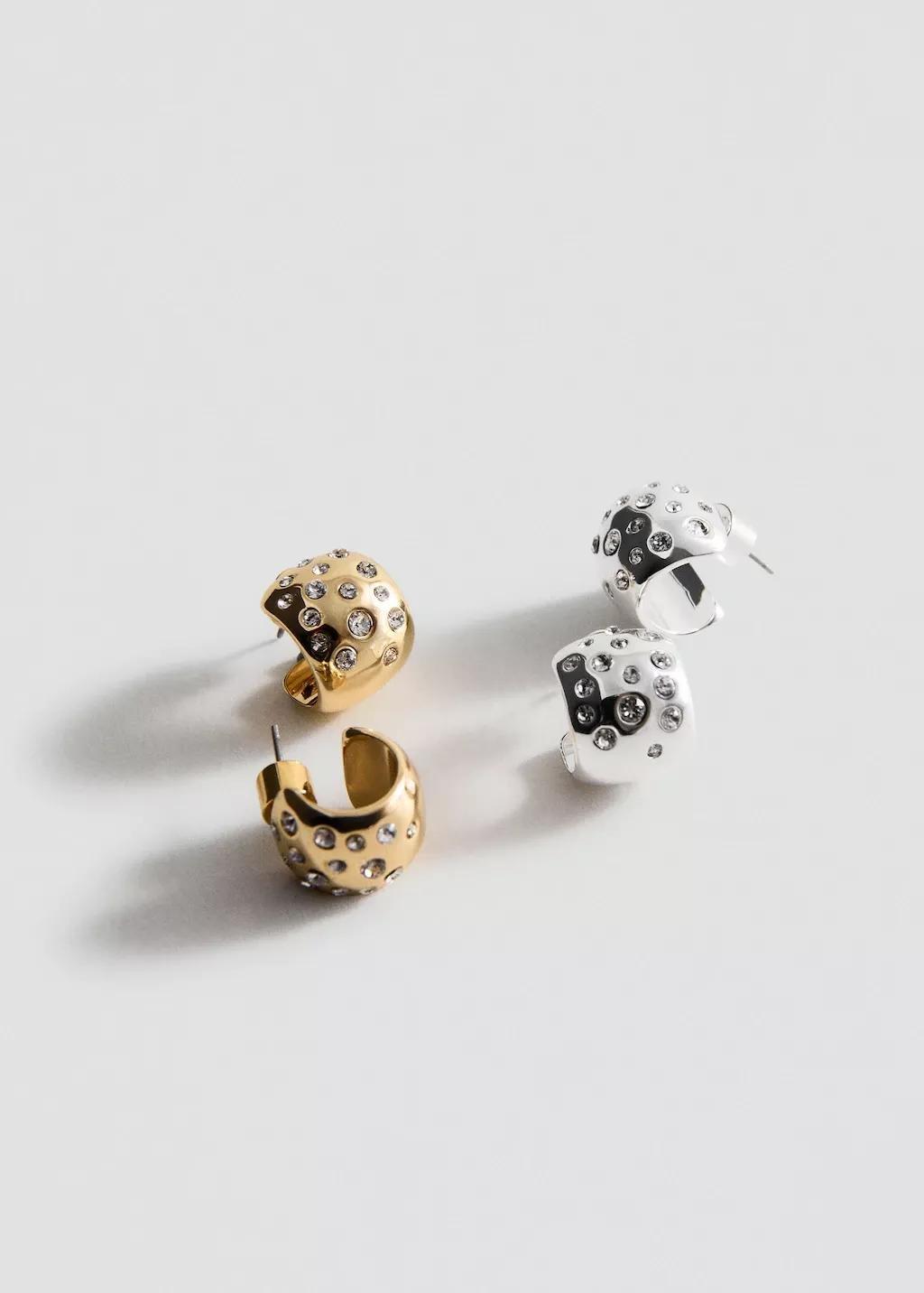 Gold Combined Earring Set, Gold, large image number 0