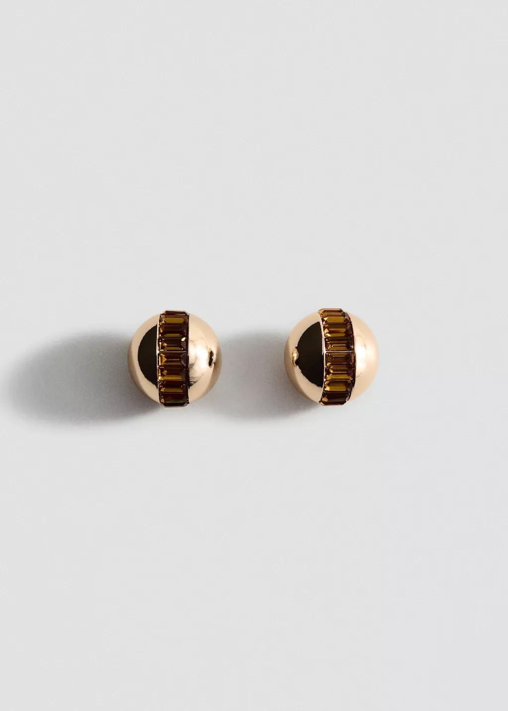 Gold Combined Round Earrings, 0201_OR, medium