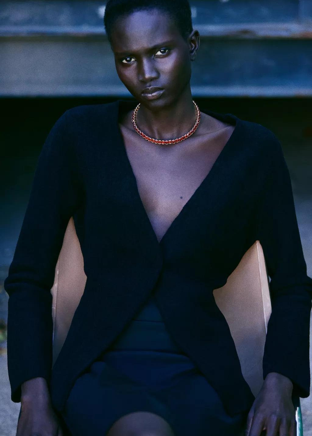 Gold Crystal Choker Necklace, Gold, large image number 0