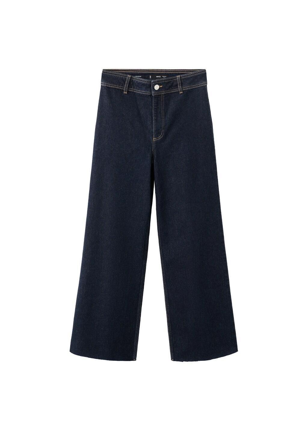Blue Catherin Culotte High-Rise Jeans, Open Blue, large image number 6