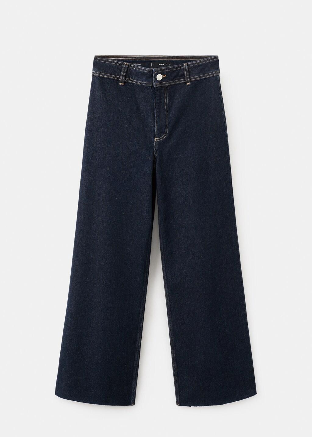 Blue Catherin Culotte High-Rise Jeans, Open Blue, large image number 8