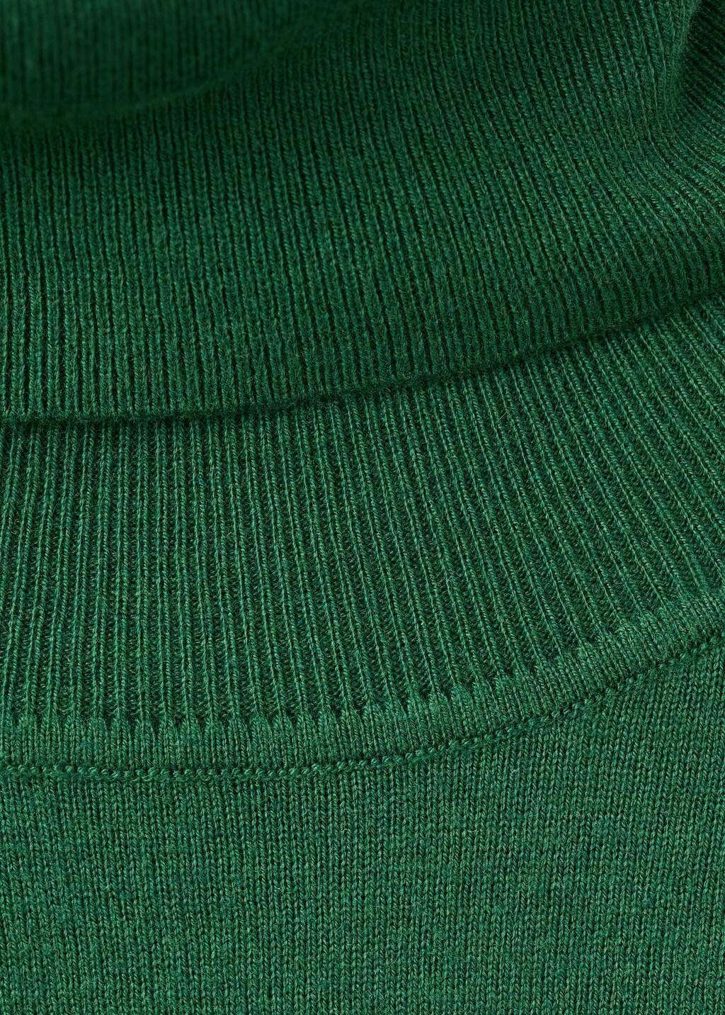 Green Turtleneck Knitted Sweater, 0201_49, large image number 1