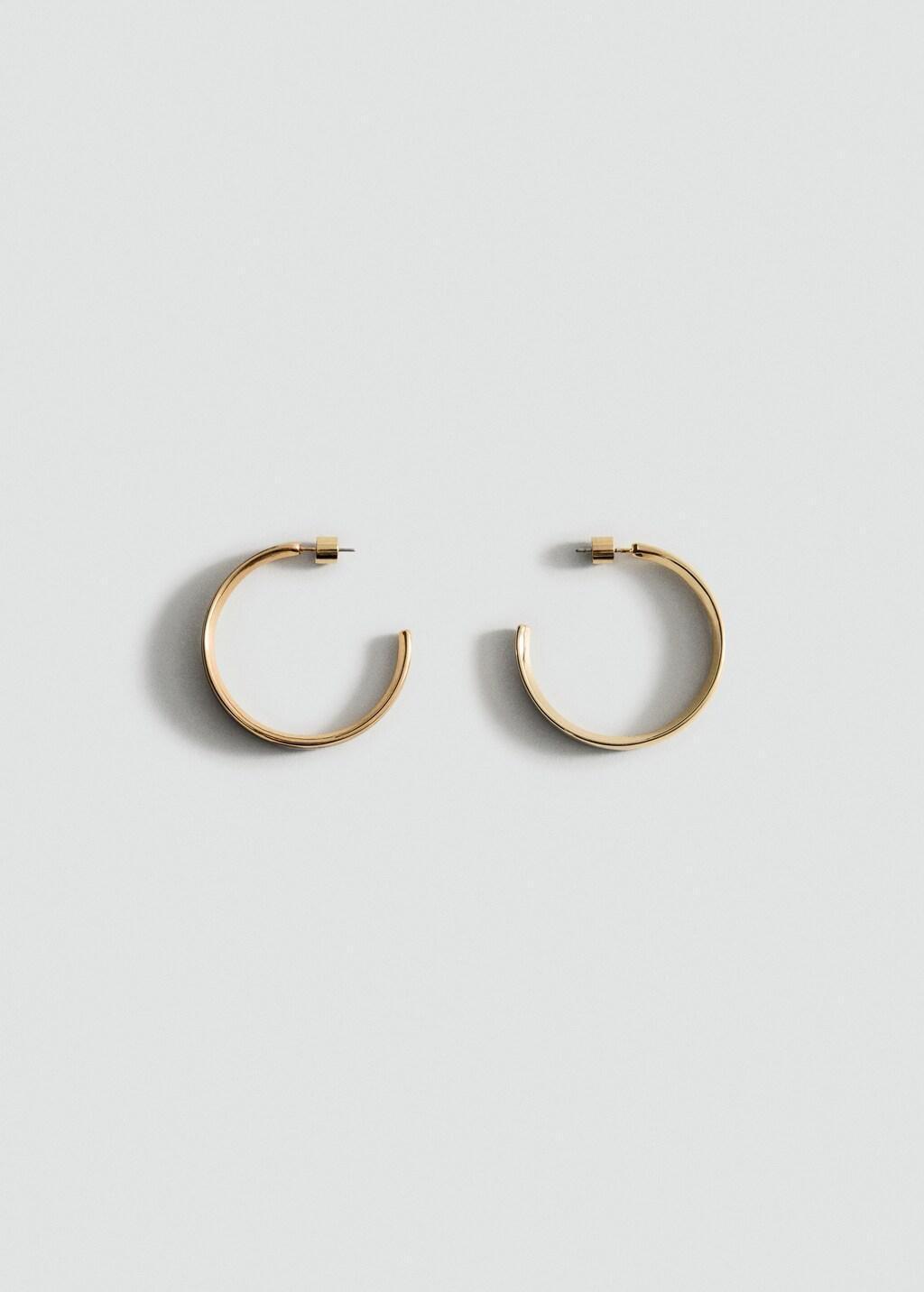 GOLD Hoop earrings, 0201_OR, medium