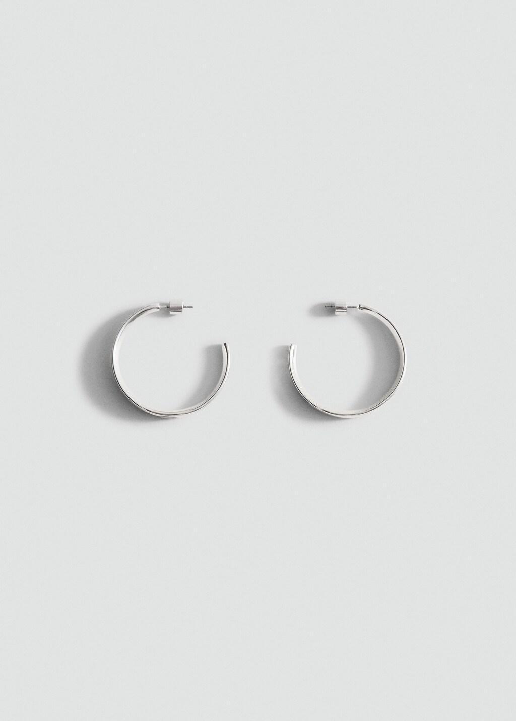 SILVER Hoop earrings, 0201_PL, large image number 2