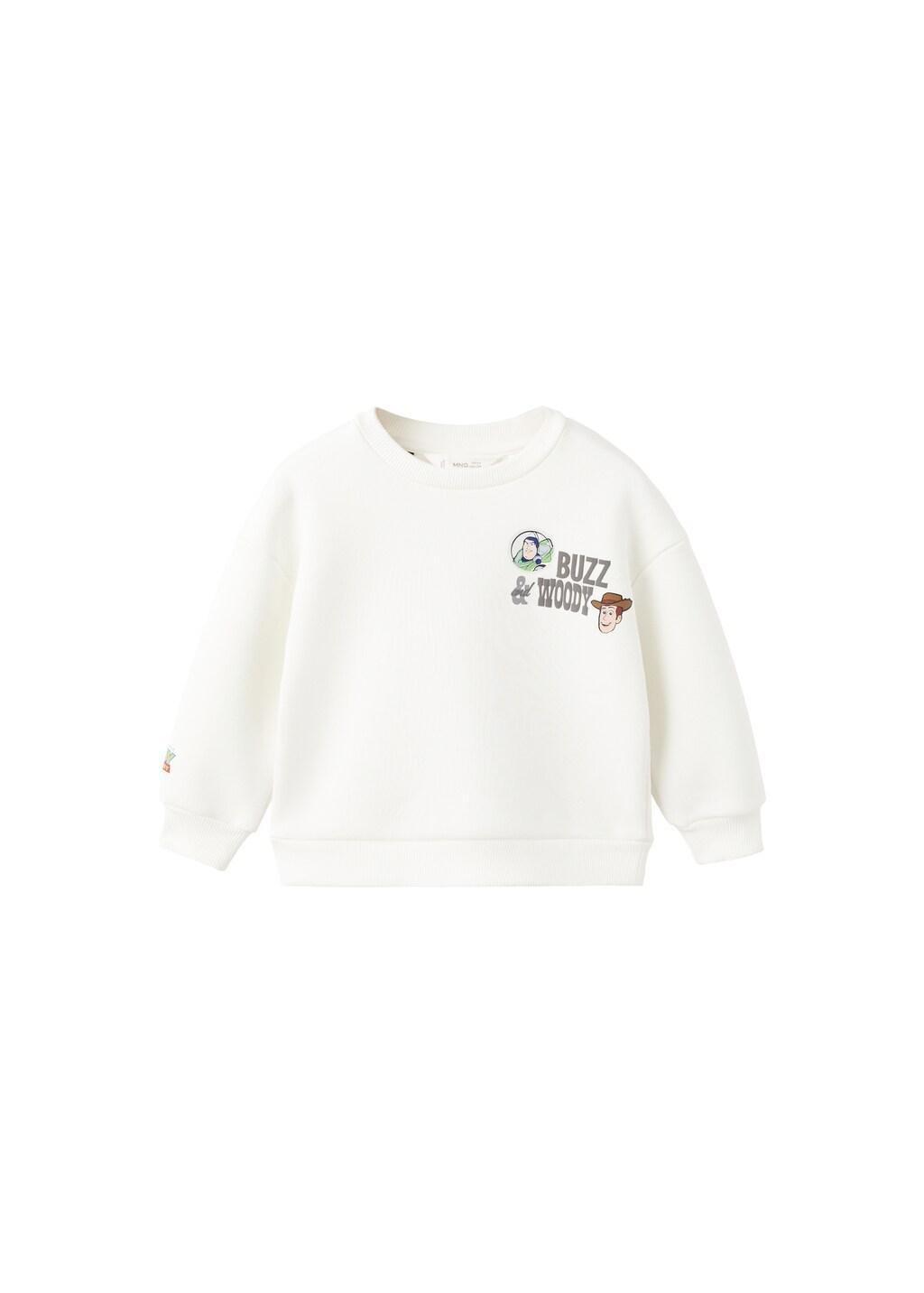 White Toy Story Sweatshirt, Kids Unisex, Natural White, large image number 6