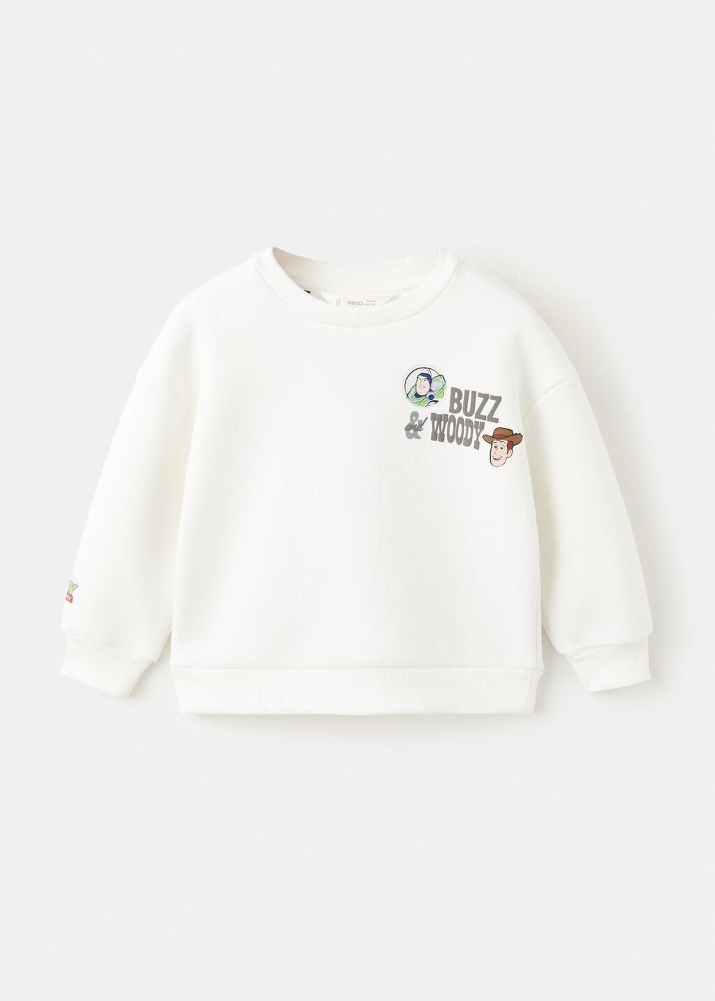 White Toy Story Sweatshirt, Kids Unisex, Natural White, large image number 7