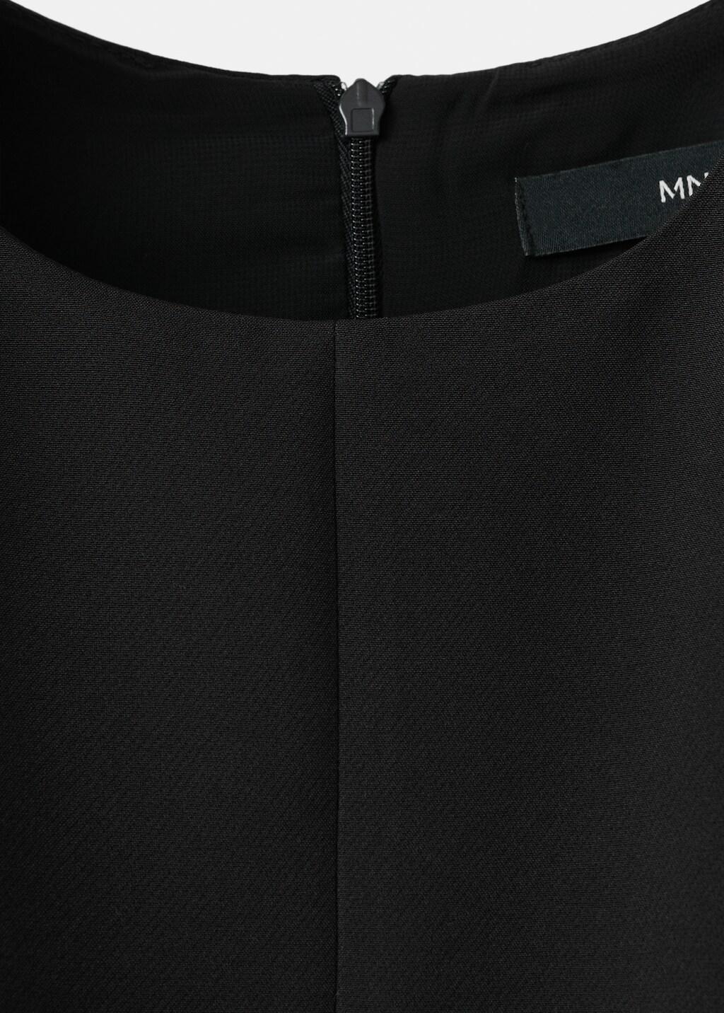 Black Long Suit-Style Jumpsuit, Black, large image number 0