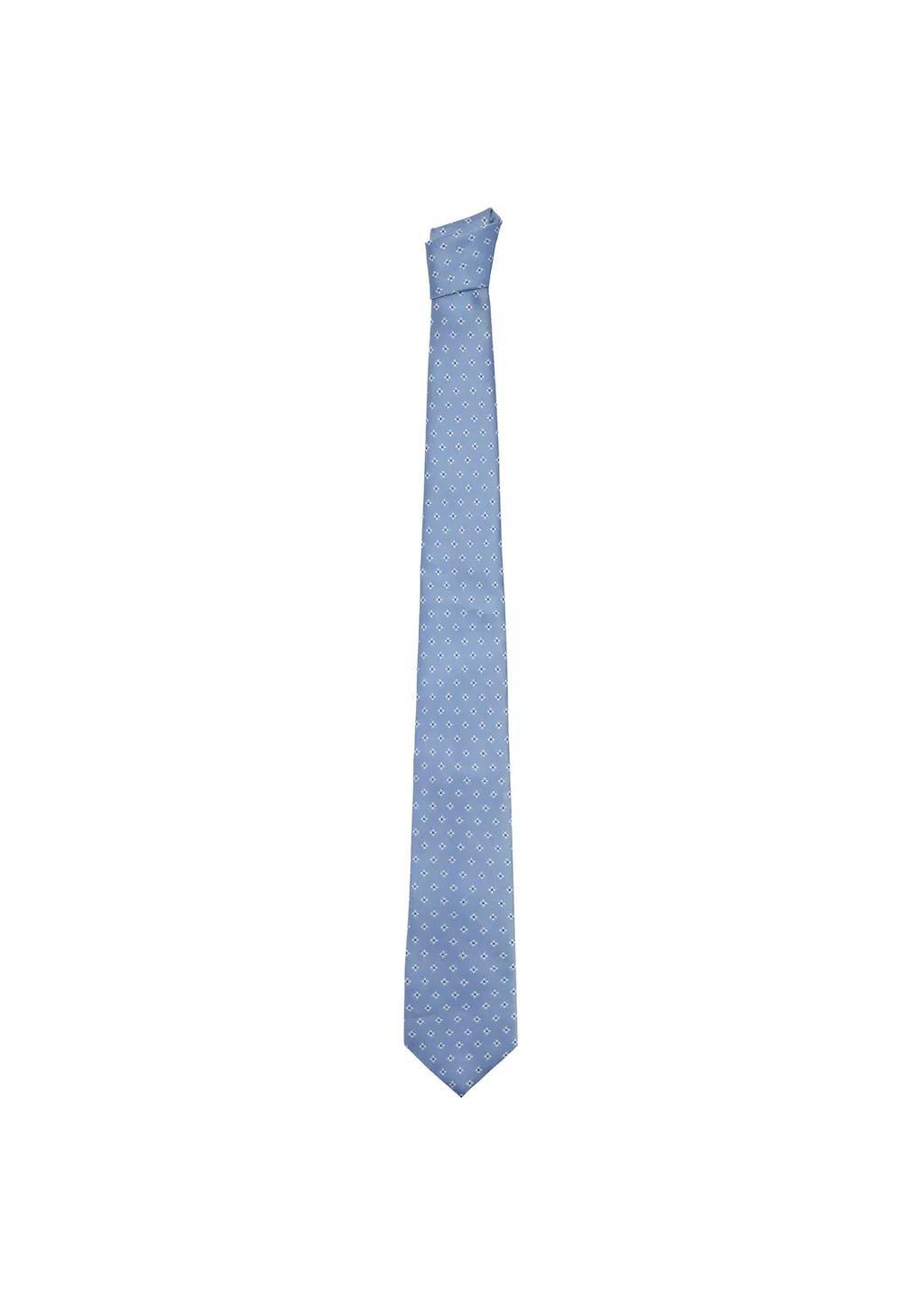 LT-PASTEL BLUE Geometric patterned silk tie, Light-Pastel Blue, large image number 1