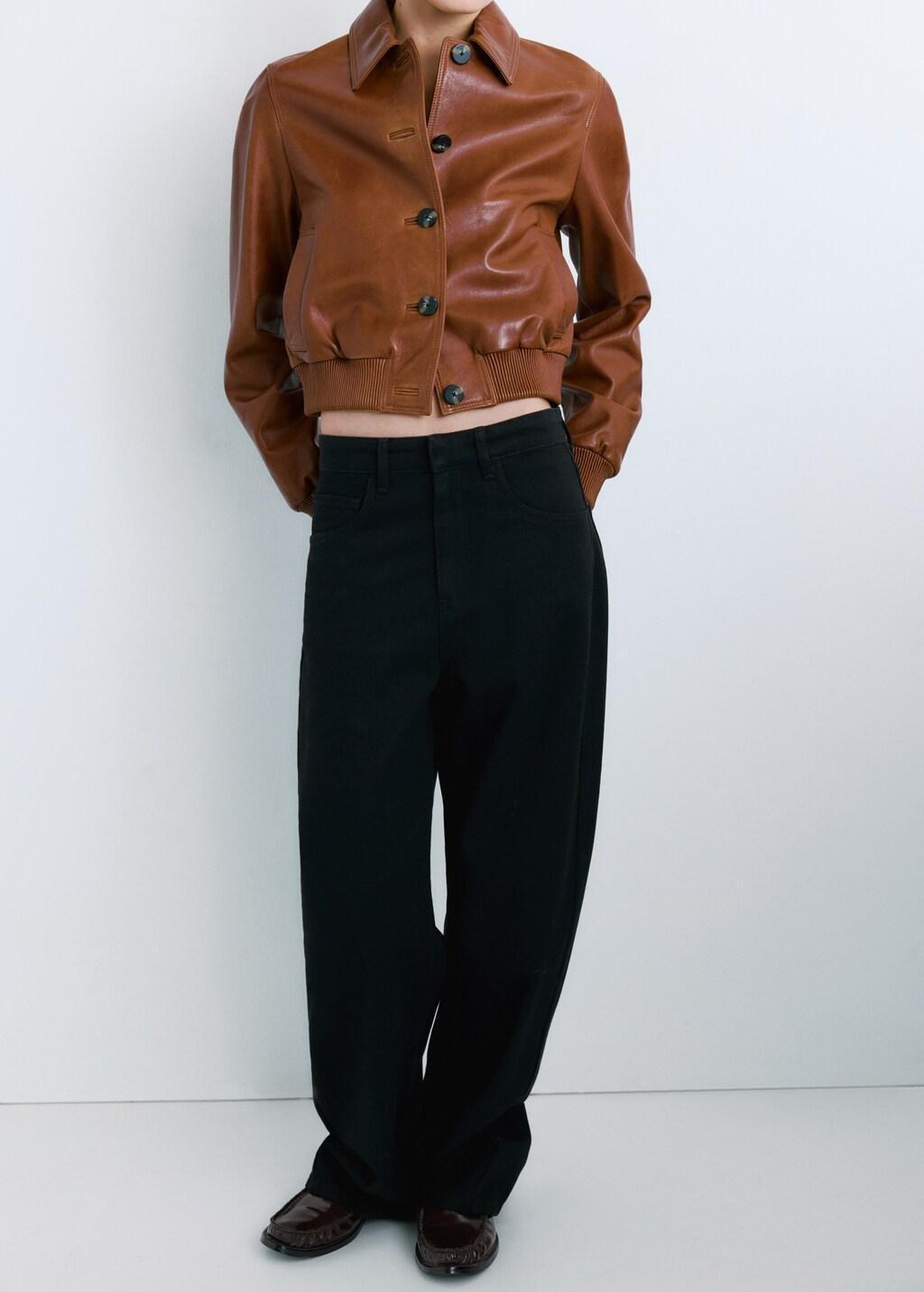 Grey Mid-Rise Balloon Jeans, Open Grey, large image number 3