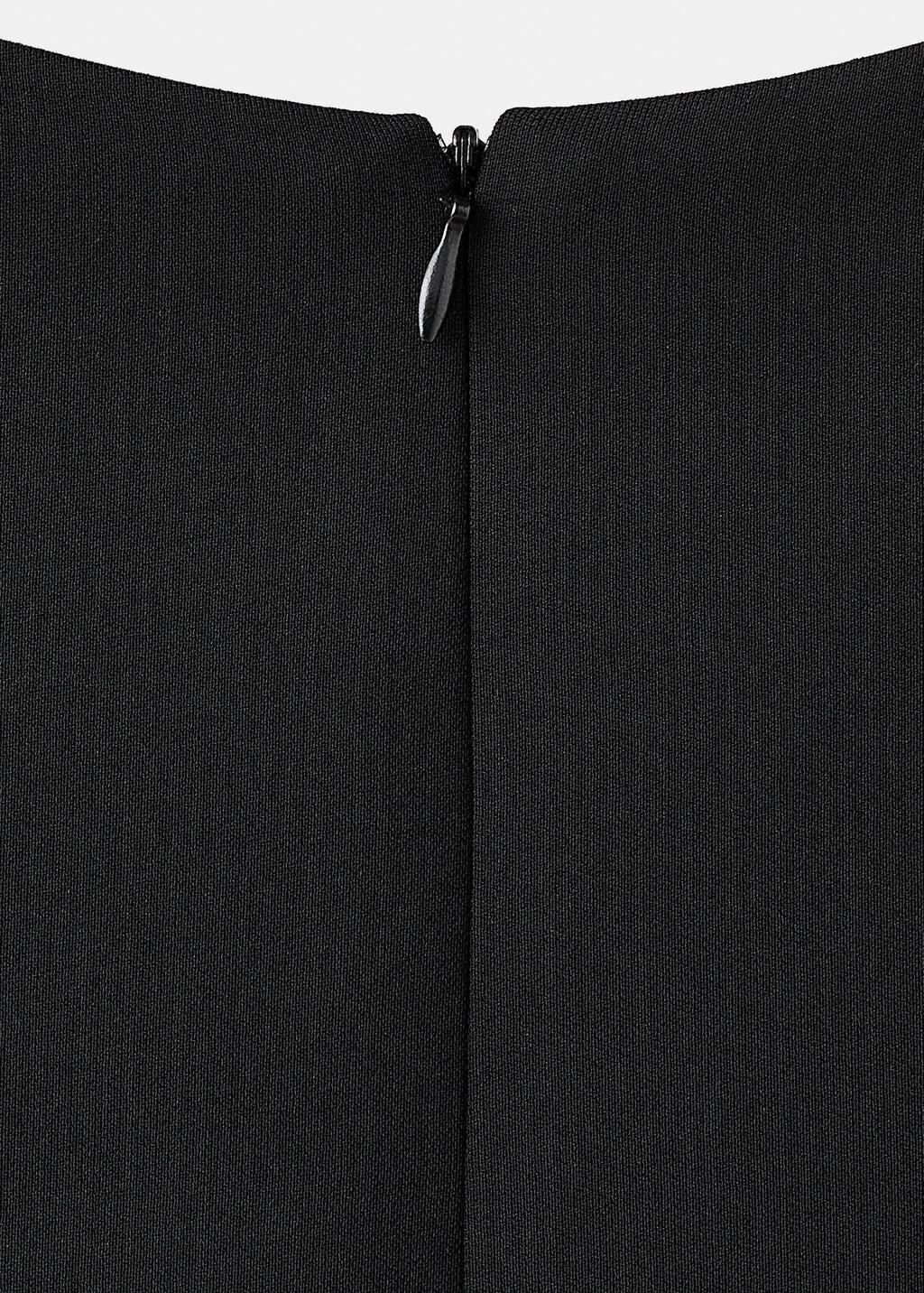 Black Cropped Suit Waistcoat, 0201_99, large image number 5