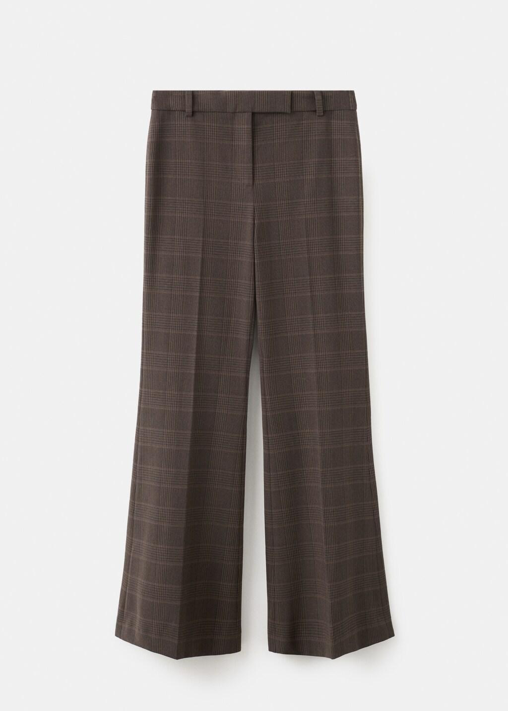 Brown Check Suit Trousers, 0201_30, large image number 7