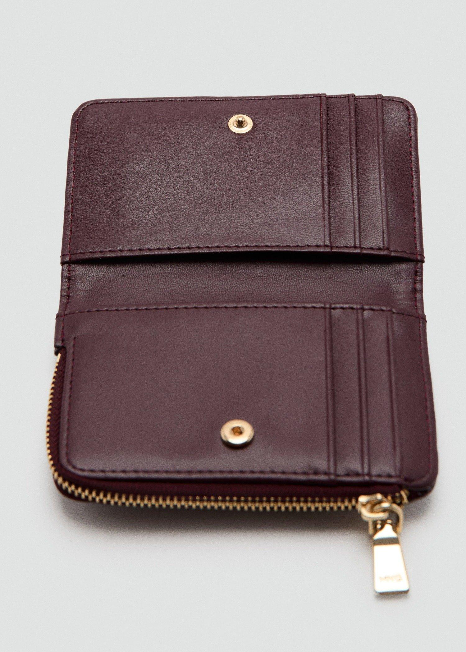 Red Small Padded Wallet, 0201_78, large image number 1