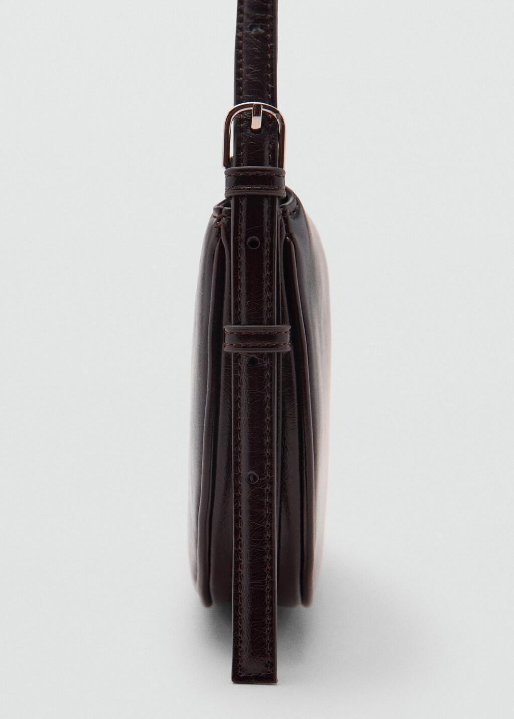 Brown Oval Shoulder Bag With Flap, 0201_32, large image number 1