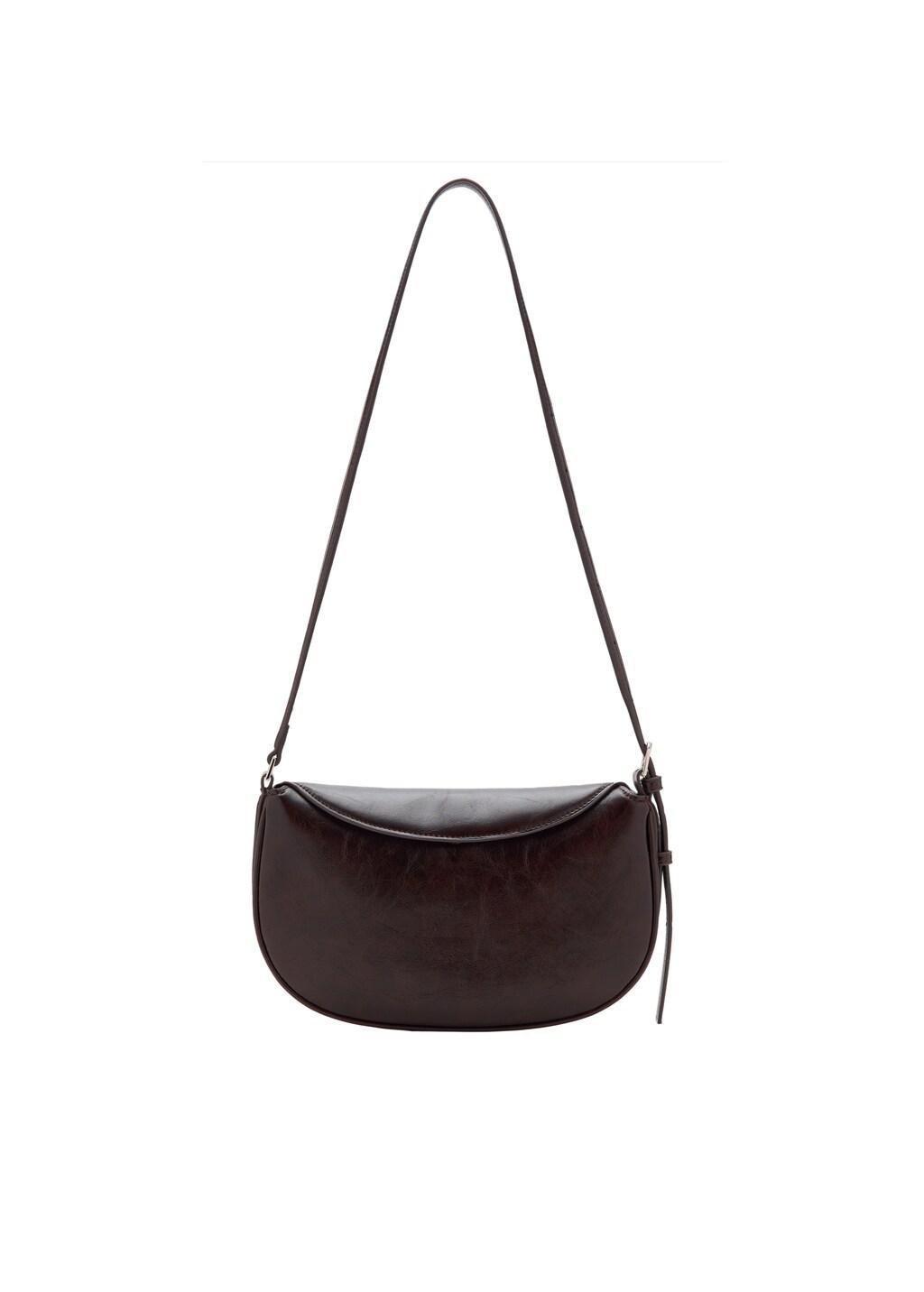 Brown Oval Shoulder Bag With Flap, 0201_32, medium