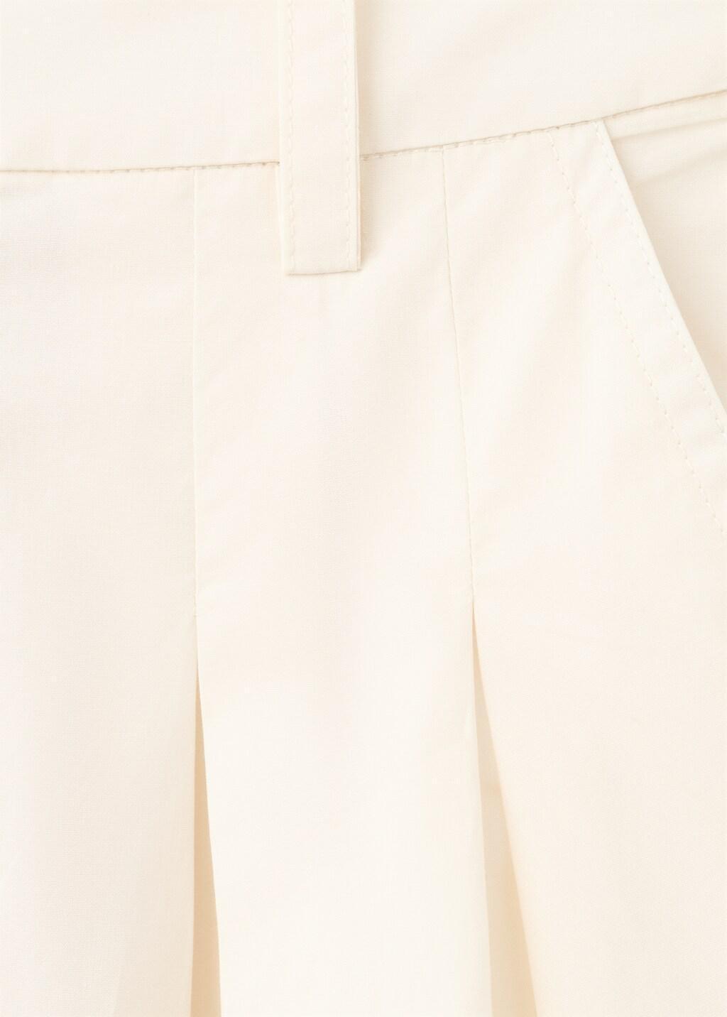 Yellow Wide Leg Cropped Trousers With Darts, Yellow, large image number 5