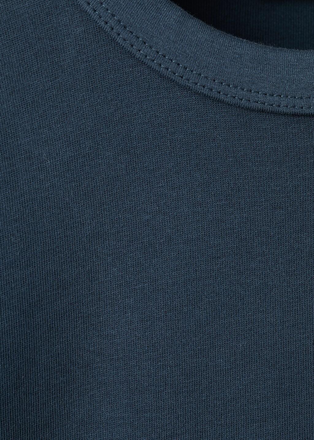 Navy Cotton T-Shirt With Pocket Detail, Kids Boys, Navy, large image number 0