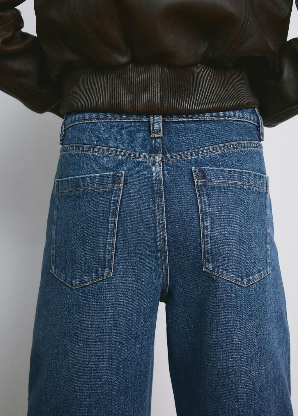 Blue Mid-Rise Balloon Jeans, 0201_TO, large image number 2