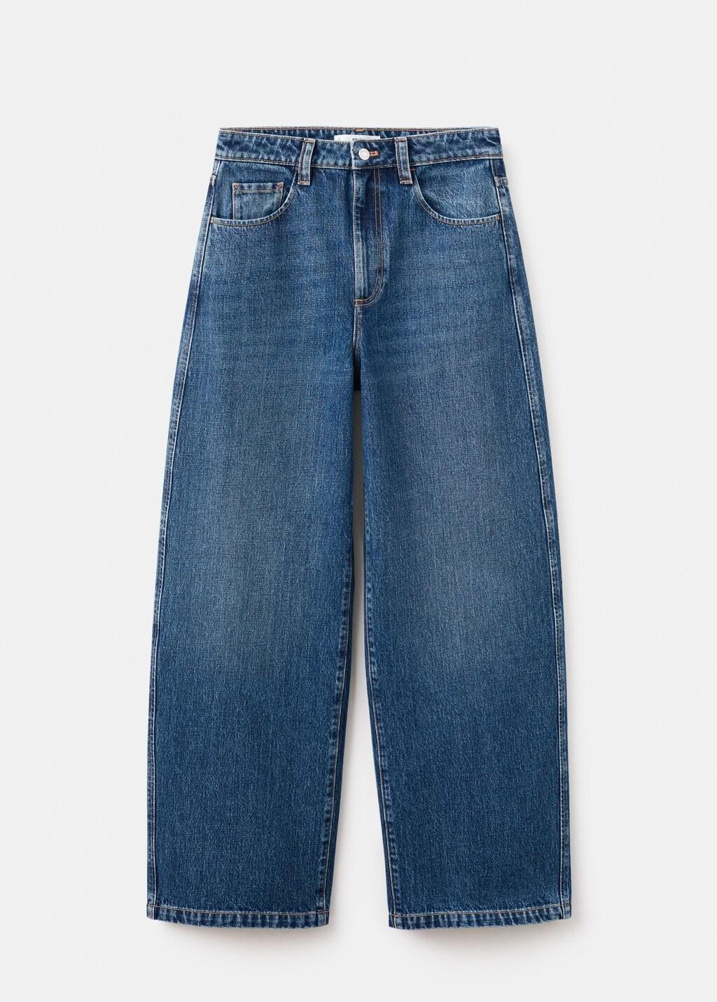 Blue Mid-Rise Balloon Jeans, 0201_TO, large image number 8