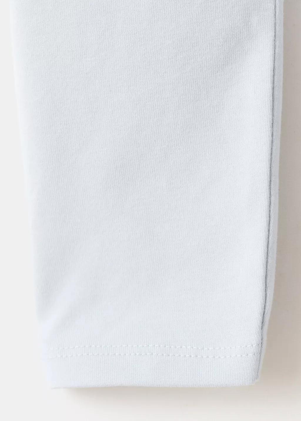 Blue Cotton Boat Neck T-Shirt, Light-Pastel Blue, large image number 1