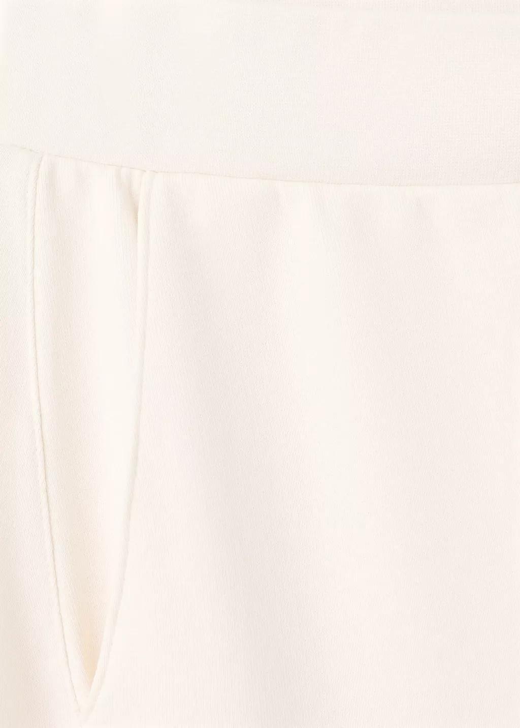 Yellow Elastic Waist Cotton Trousers, 0201_11, medium