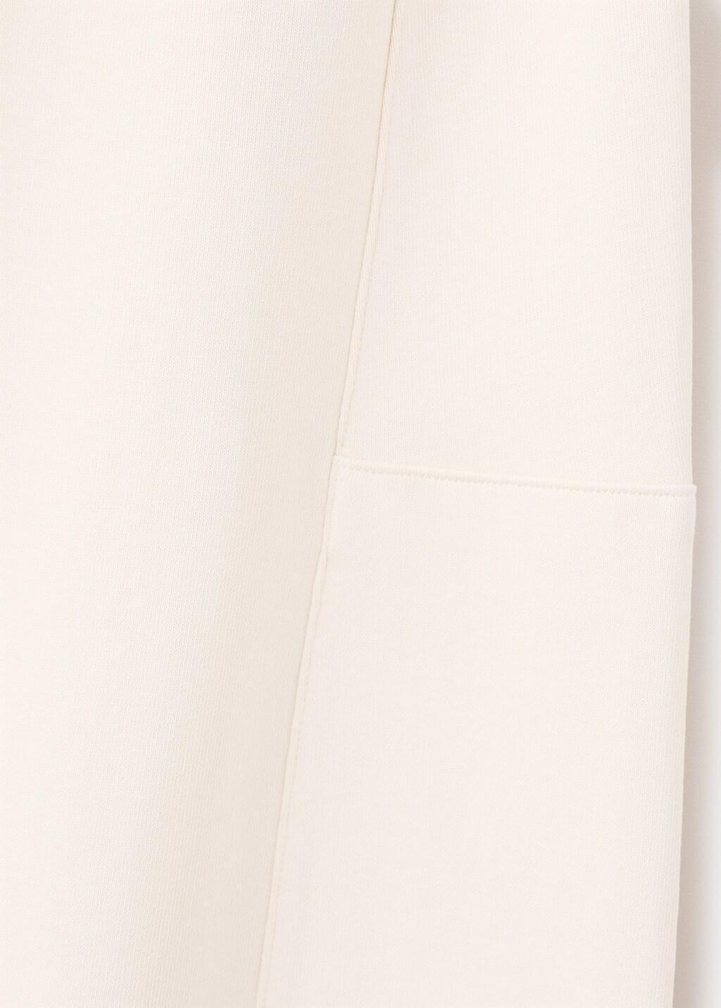 YELLOW Elastic waist cotton trousers, Yellow, large image number 4