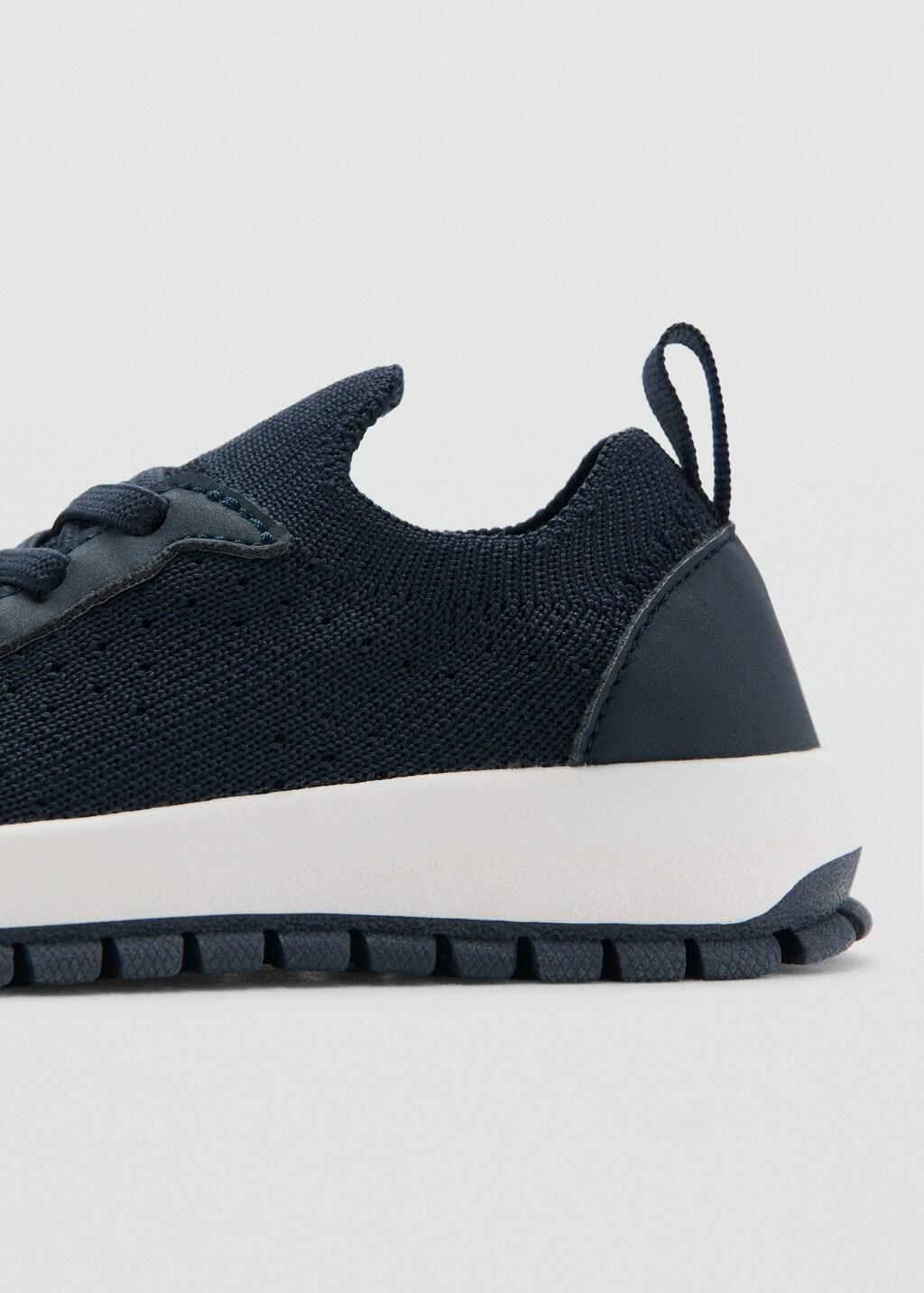 Blue Lace-Up Sneakers, Baby Boy, Medium Blue, large image number 1