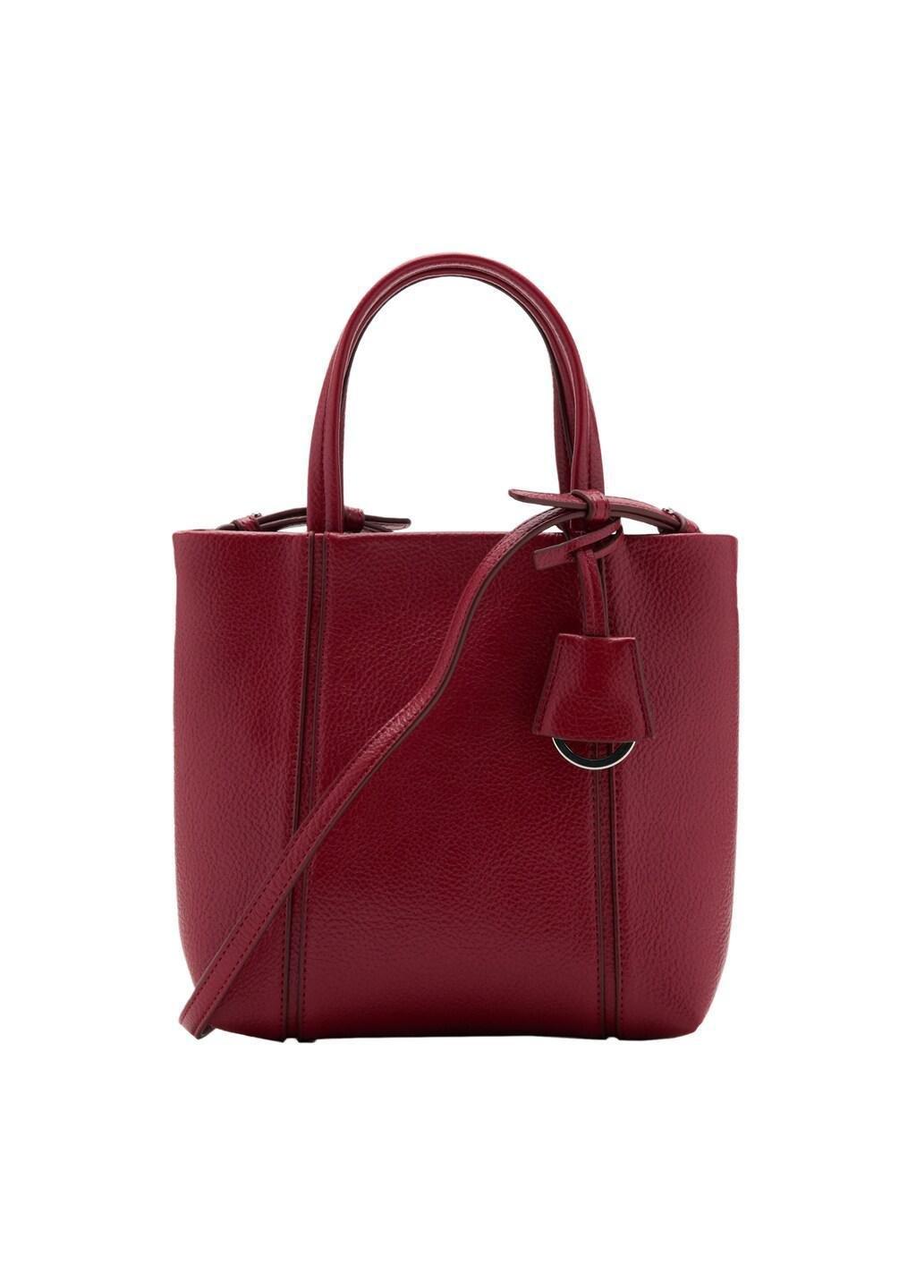 Red Mini Rectangular Handbag With Handles, Red, large image number 2