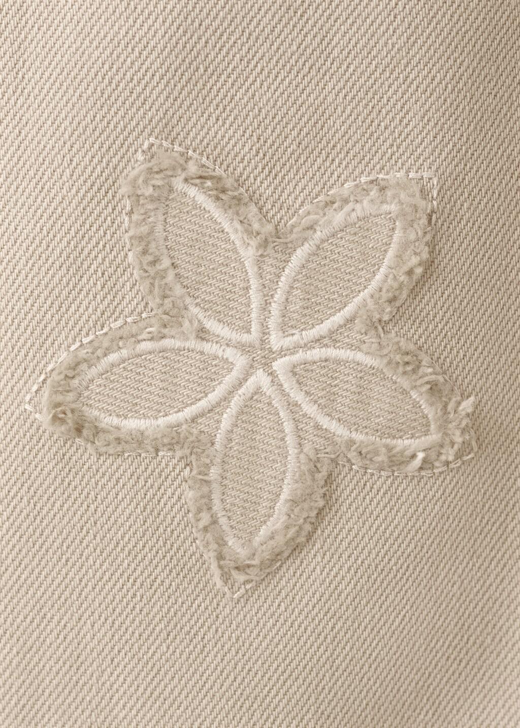 Brown Flower-Embroidered Straight-Fit Jeans, Baby Girl, 0201_35, large image number 4