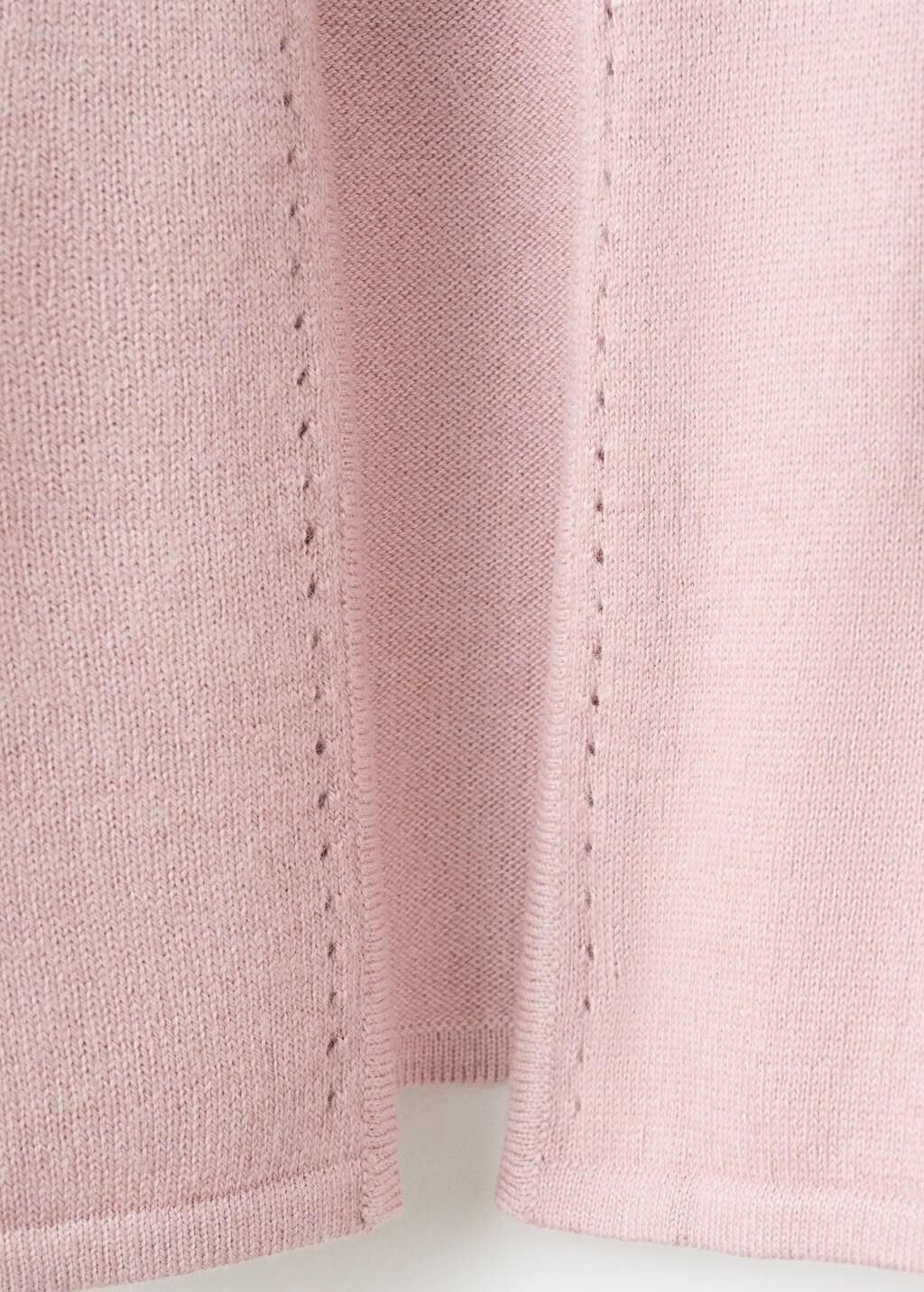 Pink Lt Pastel Fine-Knit Cardigan, Kids Girl, Light-Pastel Pink, large image number 3