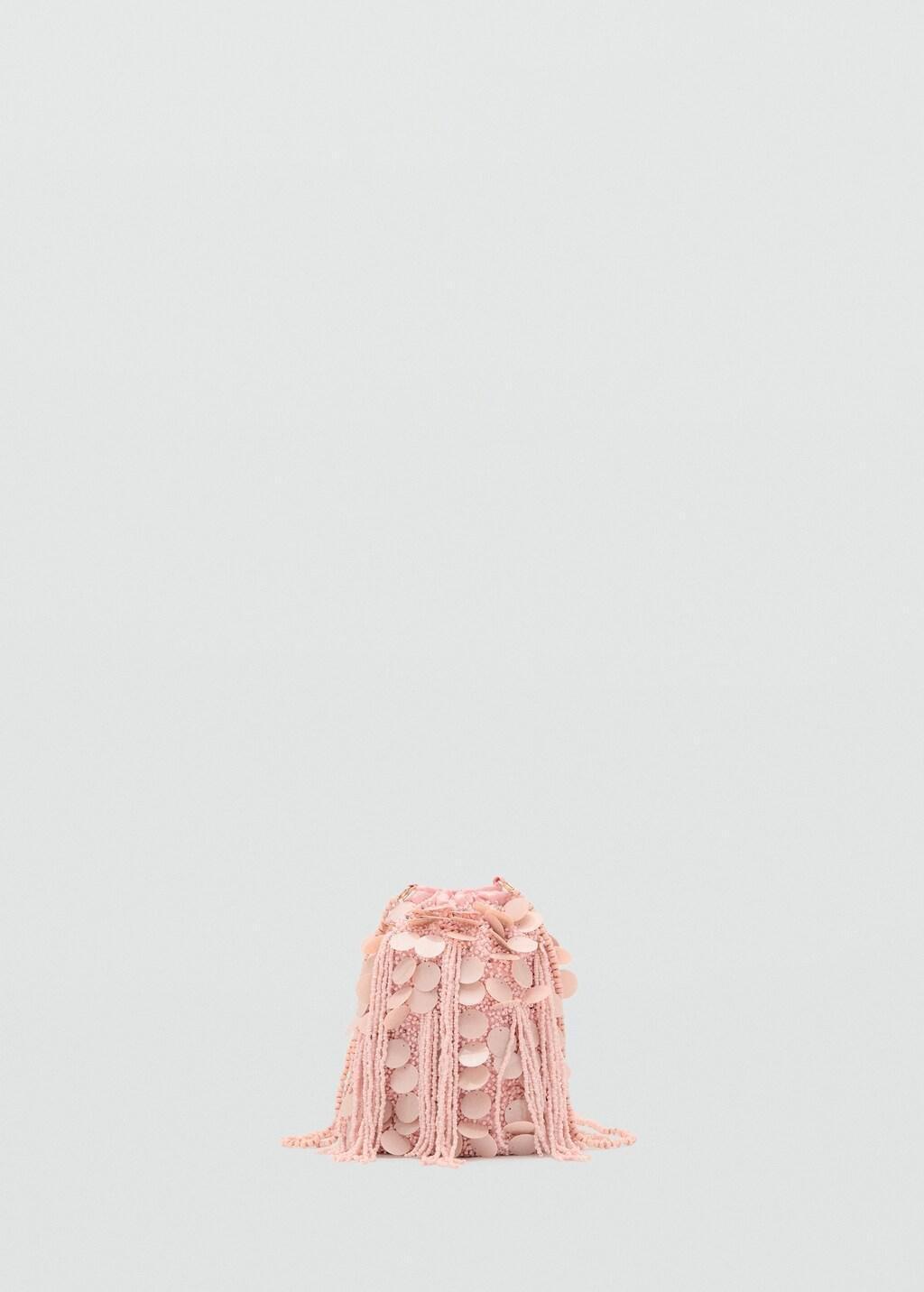 Pink Lt Pastel Beaded Mini Bag, Kids Girl, Light-Pastel Pink, large image number 5