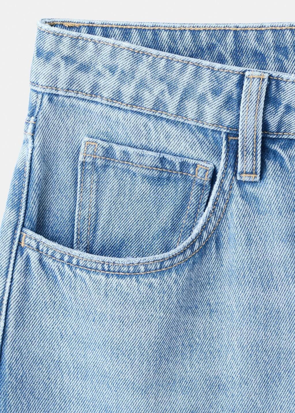 Blue High-Waisted Barrel Jeans, Open Blue, large image number 5