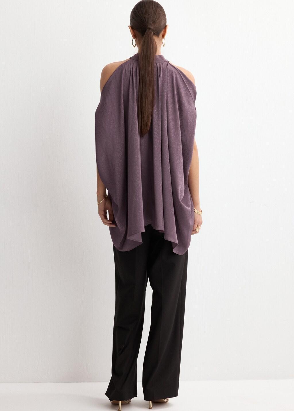 Purple Off-Shoulder Top, Medium Purple, large image number 2