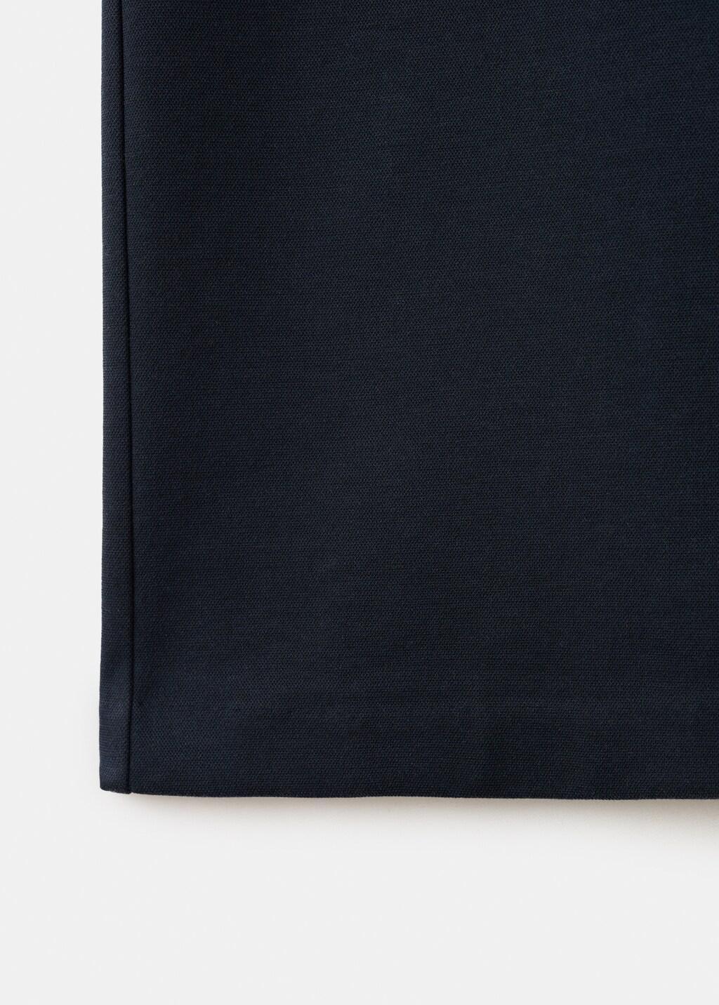 Navy Straight Lyocell Trousers, Navy, large image number 5