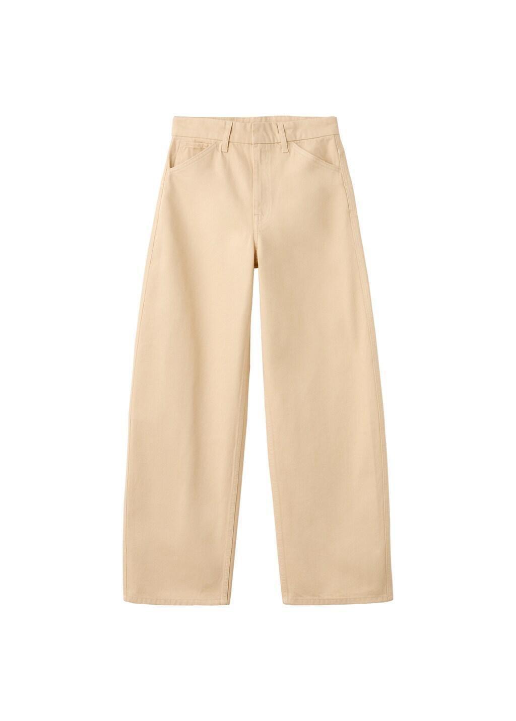 Yellow Mid-Rise Balloon Jeans, Yellow, large image number 6