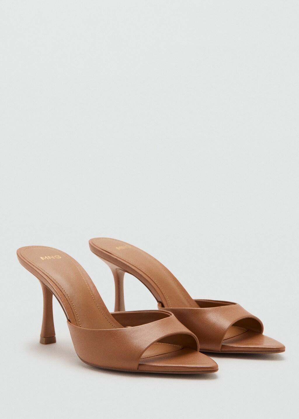 Brown Pointed Heel Sandals, 0201_CU, medium