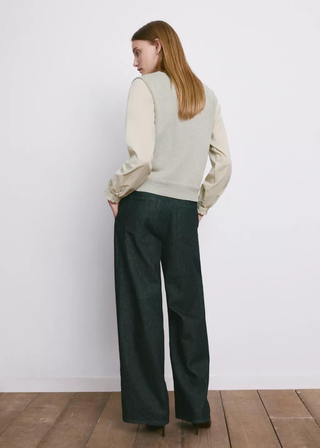 Green Combined Knitted Sweater, Turquoise - Aqua, large image number 2