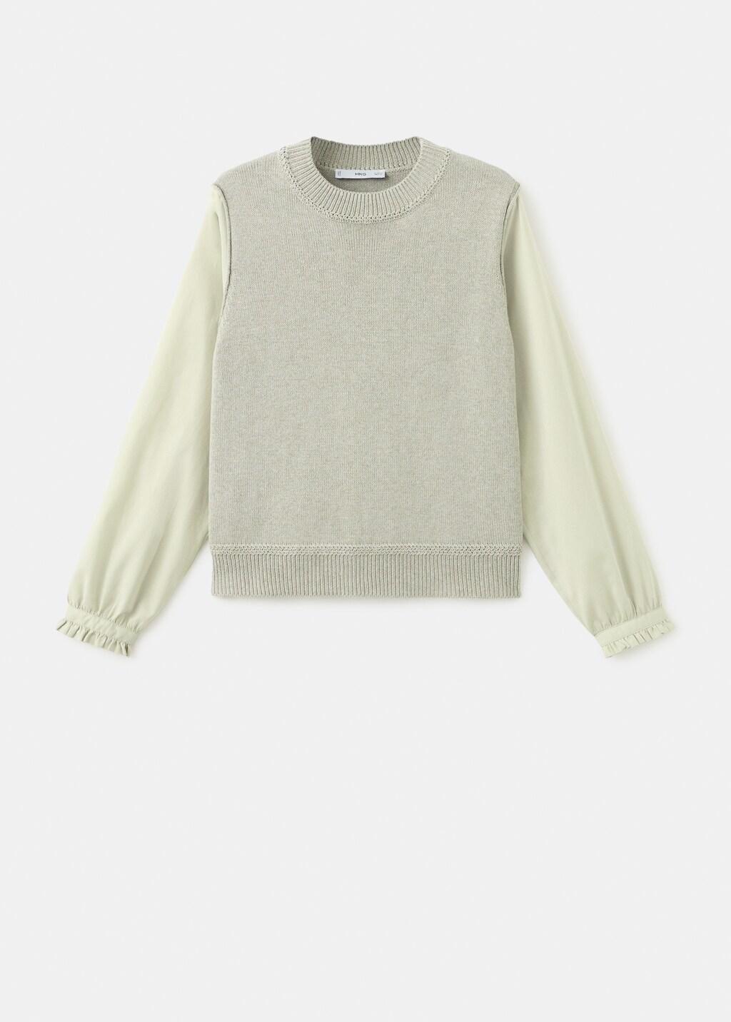 Green Combined Knitted Sweater, 0201_45, large image number 7
