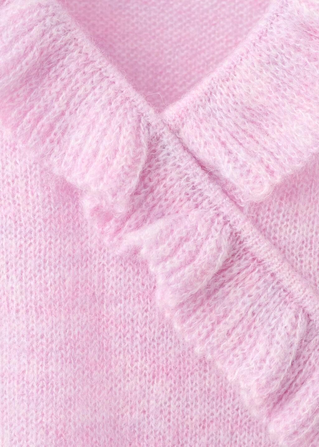 Pink Ruffle Knit Top, Pink, large image number 1