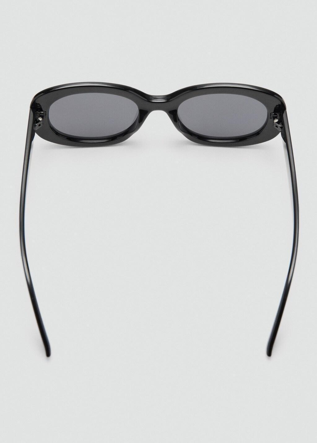 Black Resin Frame Sunglasses, Black, large image number 1